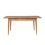 Hanah Home Vina 1048 Mesa Extensible y Sillas, Pino Atlántico y Azul Oscuro